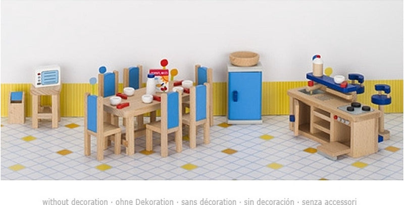 Afbeelding laden in galerijviewer, Goki poppenhuismeubeltjes: moderne keuken 30-delig (incl. toebehoren, excl.
