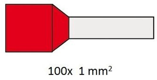 Cimco adereindhuls geïsoleerd 1,0mm2 per 100