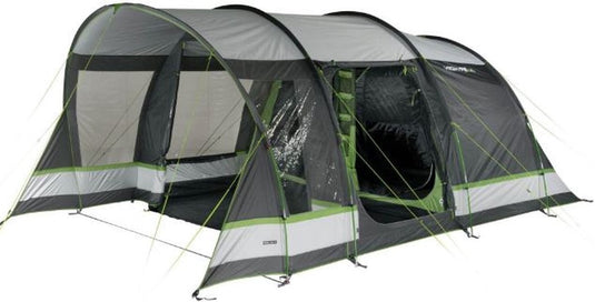 High peak tunneltent garda 4.0 - 4 persoons - verduisterde binnentent - grijs