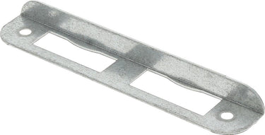 Nemef hoeksluitplaat - afgerond - 135 x 24 x 12 mm (lxbxh b+lip) - staal verzinkt - hp1266 - din links