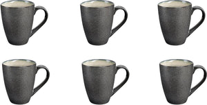Medard de noblat - shadow nacre - beker 30 cl - 6 delig - stoneware
