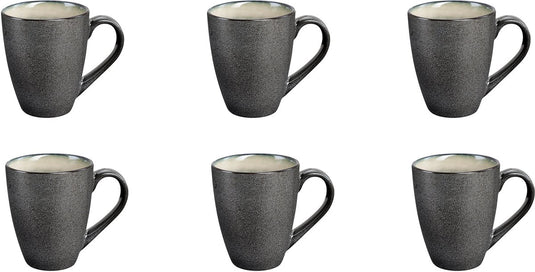 Medard de noblat - shadow nacre - beker 30 cl - 6 delig - stoneware