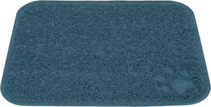 Trixie schoonloopmat - pvc blauw - vangt kattenbakvulling op, slipvast, 45x37 cm