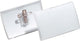 Merkloos sans marque durable naambord click fold met combiklem, kunststof, 25 ve, 54 x 90 mm
