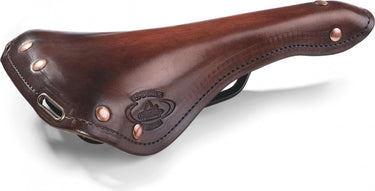 Monte Grappa zadel veer smal Charleston Sport leer D-bruin
