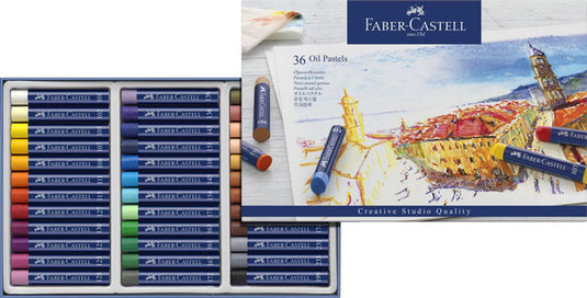 Faber-castell faber castell oliepastelkrijt - creative studio - 36 stuks - oliepastels - fc-127036
