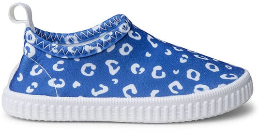 Swim essentials - waterschoentjes - 0-7 jaar - blauw - 19-32 - luipaardprint - uv bescherming - antislip