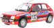 Geen automerk peugeot 205 gti 1.6 solido modelauto 1:18 1986 françois delecour anne-chantal pauwels s1801717