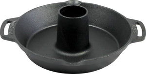 Valhal outdoor gietijzeren chicken sitter, gevogeltepan - gietijzer - met handvatten - vh28cs