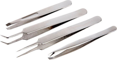 Creotime pincet set, l: 9-12 cm, 4 assorti