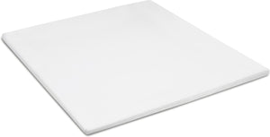 Cinderella premium molton topper hoeslaken - matrasbeschermer voor topper - 200x200 cm - tot 15 cm matrashoogte - wit