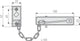 Abus - deurketting sk69 n c - 32251-5