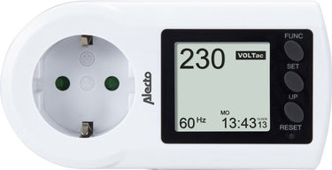Alecto em-17 energiemeter nl - stroomkosten in eurocenten - elektriciteitsprijs aanpasbaar zwart