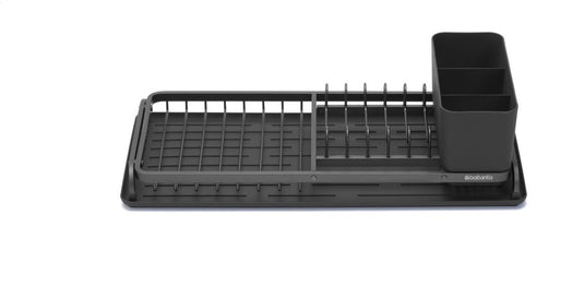 Brabantia sinkside afdruiprek compact - met bestekhouder - dark grey