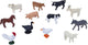 Mojo farmland mini boerderijdieren speelset, 12dlg. - 380053