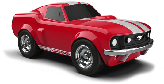 Baghera speelgoedauto - ford mustang rood - 19x9,5x7,5cm - in geschenkdoos - 3 jaar