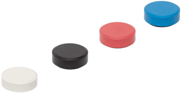 Maul magneet pro recycling rond 20 stuks 0,6 kg kunststof ferriet bruchsicher lackiert ø 2.9 x 1.1 cm assorti