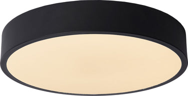 Lucide unar - plafonnière (plafondlamp) - ø 30 cm - led 3 stepdim - 1x18w 2700k - zwart