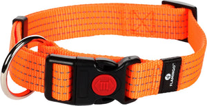 Flamingo len - halsband honden - halsband len oranje l 45-65cm 25mm - 1st - 125002 - 1st