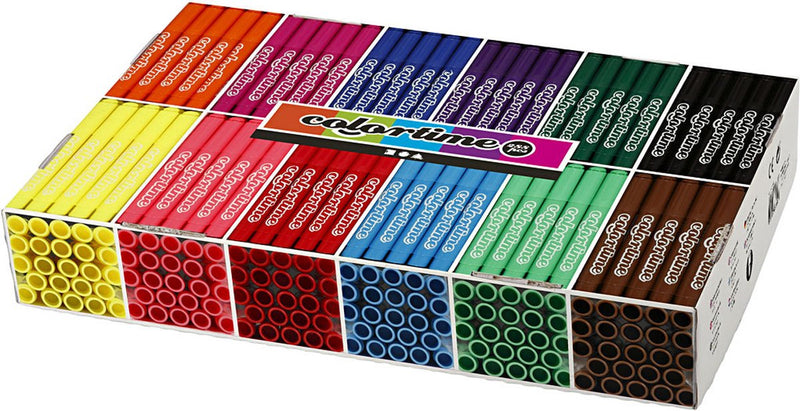 ギャラリービューアに画像をロードする, Colortime grootverpakking met 12x24 gekleurde jumbo stiften
