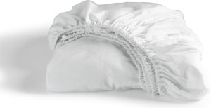 Cinderella - weekend - hoeslaken - 100% katoen - 100x210 cm - tot 25 cm matrashoogte - wit