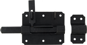 Starx - hangslotgrendel - schuifgrendel met hangslot ogen - stift 16mm - zwart