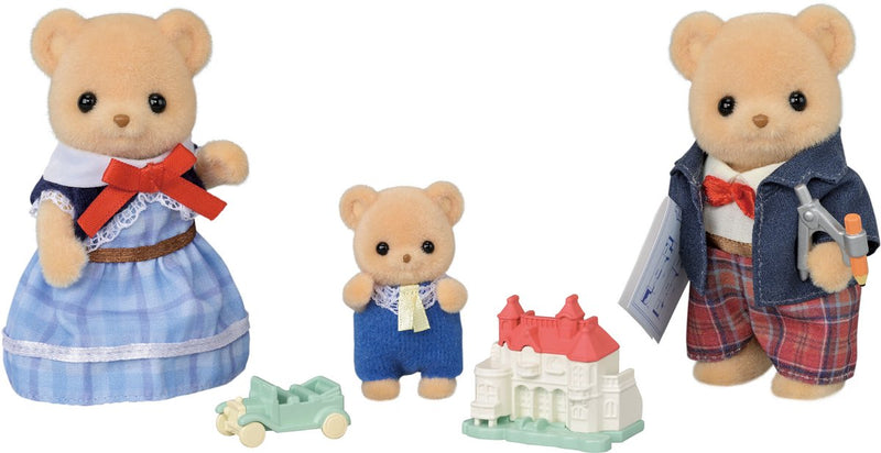 Afbeelding laden in galerijviewer, Sylvanian families 5851 familie biscuit beer- extra fluffy zacht
