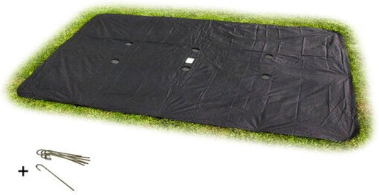 Exit toys exit groundlevel trampoline afdekhoes 244x366cm - trampoline beschermhoes - weerbestendig - rechthoekig - afdekzeil