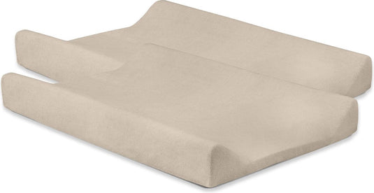 Jollein baby aankleedkussenhoes badstof - 50x70cm - nougat - 2 stuks