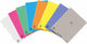 Aurora schriften - gelieerd + marge - 72 blz - a5 - transparante plastic kaft - 10 stuks
