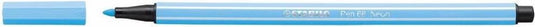 Stabilo pen 68 - viltstift - fluoriserend blauw (68 031)