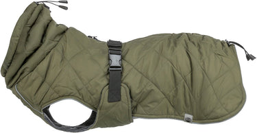Trixie hondenjas - olijfgroen 40 cm - waterdicht, verstelbaar, fleece voering