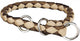 Trixie - honden halsband - bruin - beige - s m - 30-36cm