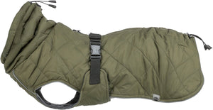 Trixie hondenjas - olijfgroen 50cm - waterdicht, fleece voering, verstelbaar