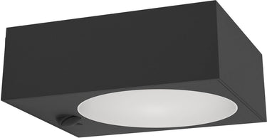 Eglo darfano wandlamp buiten - sensor - solar - 14.5 cm - zwart - dimbaar