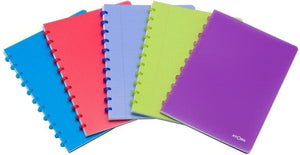 Atoma trendy schrift - a4 - 144 bladzijden - gelijnd - transparant blauw - 1 stuk