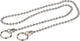 Kirchhoff afvoerplug ketting - chroom - 600 mm - met 2 ringen
