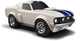 Baghera speelgoedauto - ford mustang wit - 19x9,5x7,5cm - in geschenkdoos - 3 jaar