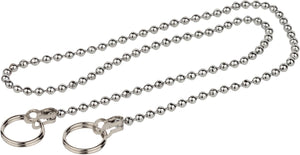 Kirchhoff afvoerplug ketting - chroom - 300 mm - met 2 ringen