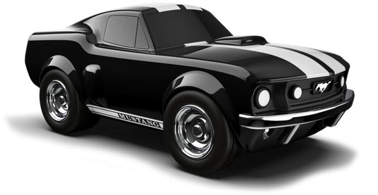 Baghera speelgoedauto - ford mustang zwart - 19x9,5x7,5cm - in geschenkdoos - 3 jaar