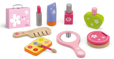 Vigatoys http: www.cchobby.nl viga-houten-schoonheidsspeelset-10-onderdelen-1-set