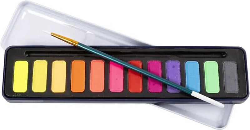 Afbeelding laden in galerijviewer, Creativ company cc aquarelset pastelkleuren 12 kleuren
