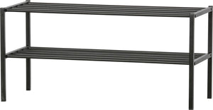 Woood ferro schoenenrek - metaal - zwart - 40x85x35