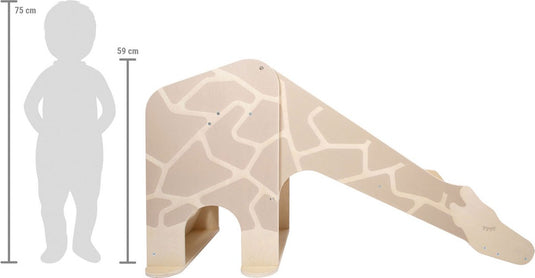 Small foot - houten indoor glijbaan giraffe wildlife
