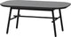 Vtwonen elegance salontafel - mangohout - hout metaal - zwart - 43x100x60 cm