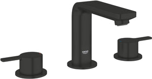 Grohe lineare new m-size driegats wastafelmengkraan – met trekwaste – ecojoy – fastfixation – matte black