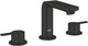 Grohe lineare new m-size driegats wastafelmengkraan – met trekwaste – ecojoy – fastfixation – matte black