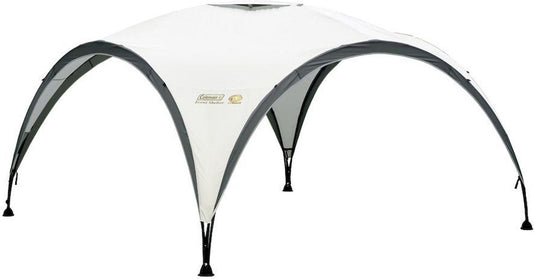 Coleman event shelter l partytent - shelter tent 3.65 x 3.65 meter - 100% waterdicht - eenvoudig opzetten - aerodynamisch design - uvguard technologie biedt spf 50 zonbescherming - met mesh pocket - tuintent incl. opbergzak - groen grijs