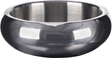 Flamingo voerbak hond – drinkbak hond – eetbak hond inox – dubbelwandige rvs kom met antislip – ø15,5 cm – 790ml – eet- en drinkpot muna rond zilver