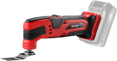 Einhell accu multitool tc-mg 18 li solo - power x-change - 18 v li-ion - incl. 9x schuurpapier en 3 verschillende zaagbladen - excl. accu en lader
